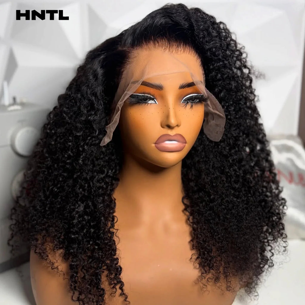 Curl Goals | Kinky Curly Glueless HD Lace 13x6 Frontal Wig Pre-Cut by HNTL