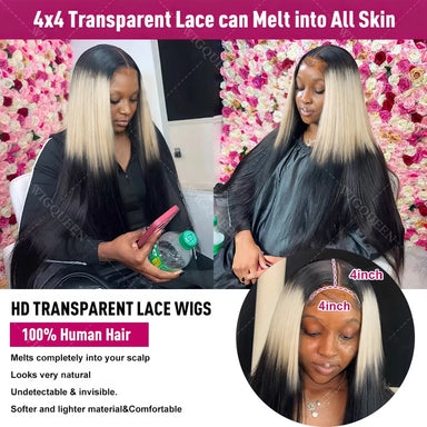Sun-Kissed | 200% Density Highlight Glueless HD Lace 4x4 Closure Wig