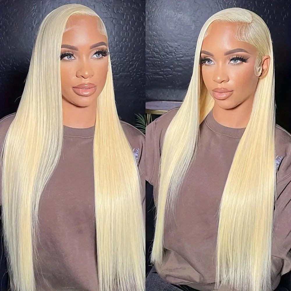 Blonde Vibes | 613 Blonde Glueless HD Lace 13x6 Frontal Wig Pre-Cut
