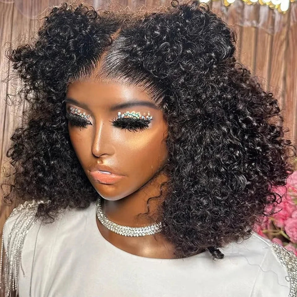 Throw On & Go | 250% High Density Deep Wave Glueless HD Lace 13x4 Frontal Wig Pre-Cut