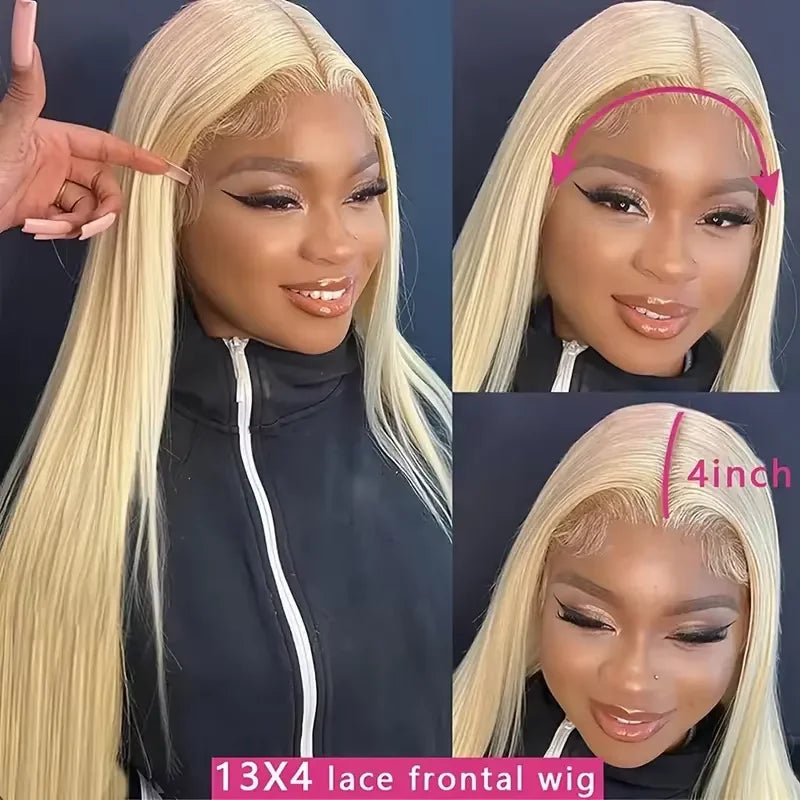 Blonde Vibes | 250% High Density 613 Blonde Glueless HD Lace 13x6 Frontal Wig Pre-Cut