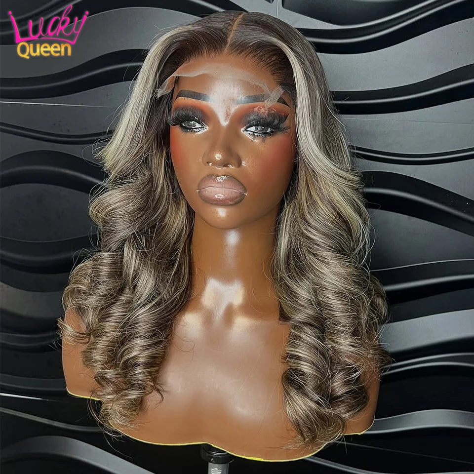 Flowy Waves | Highlight Loose Wave Glueless HD Lace 13x6 Frontal Wig Pre-Cut