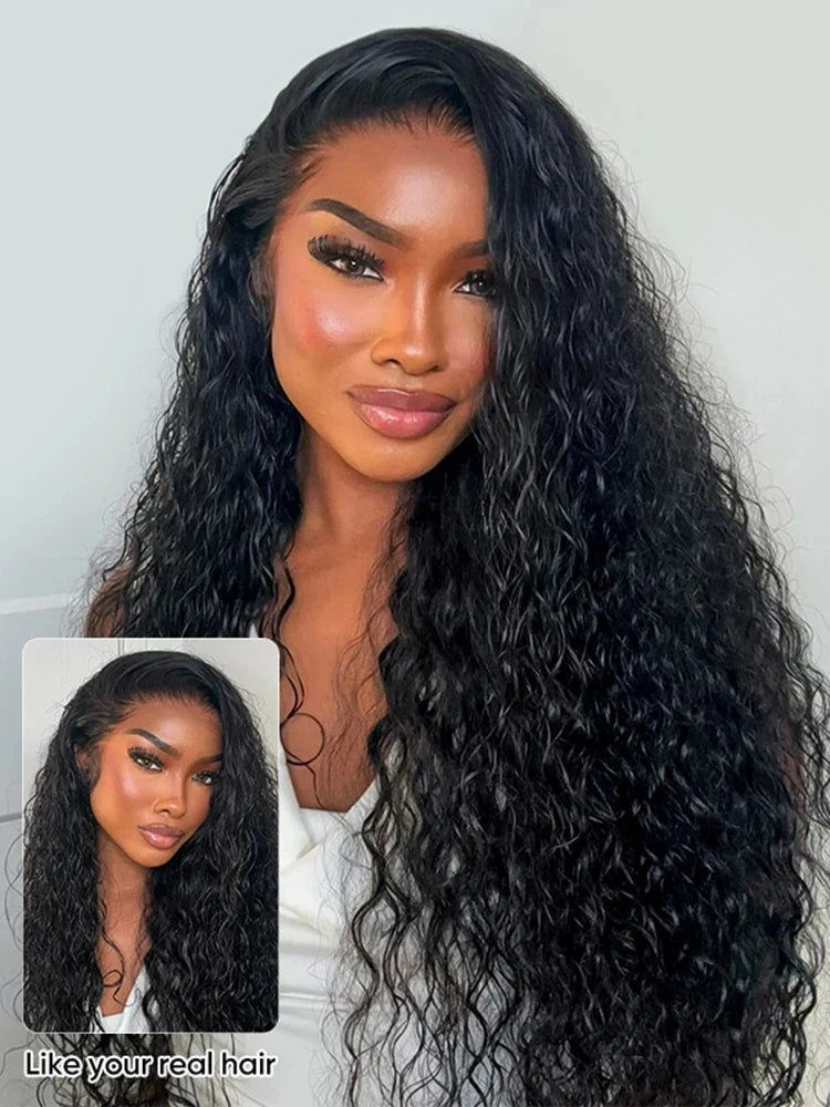 Throw On & Go | 250% High Density Deep Wave Glueless HD Lace 13x6 Frontal Wig by ShineEase