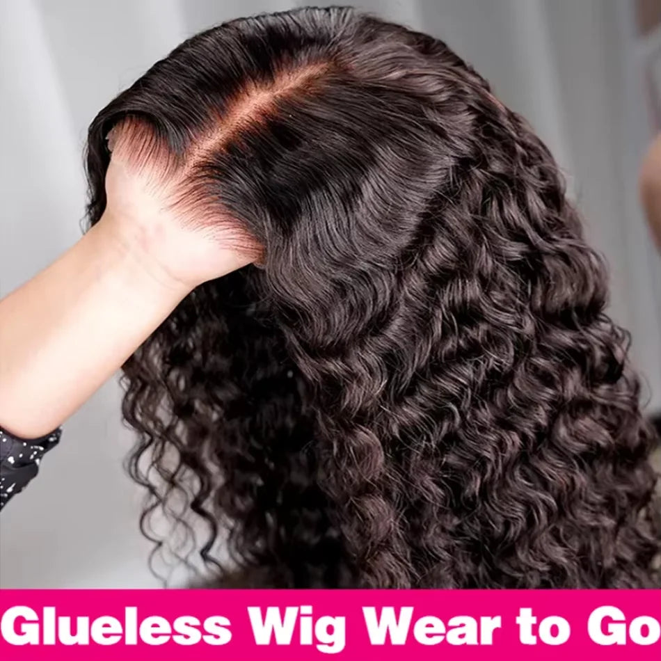 Curl Goals | 250% High Density Kinky Curly Glueless HD Lace 5x5 Closure Wig Pre-Cut