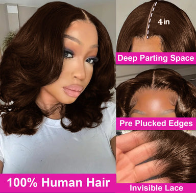 Effortless Glam | Loose Wave Glueless HD Lace 13x4 Frontal Wig by Mayfive