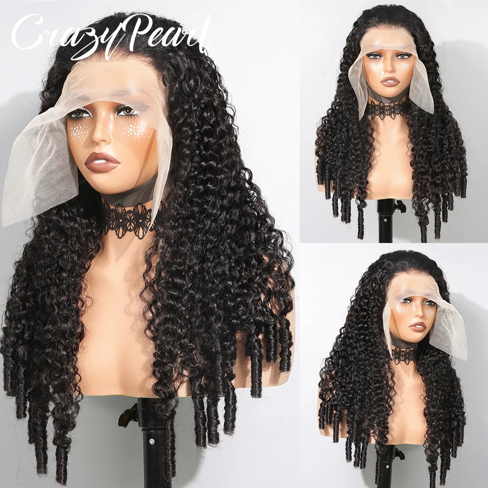 Big Curl Energy | 250% High Density Kinky Curly Glueless HD Lace 13x6 Frontal Wig Pre-Cut