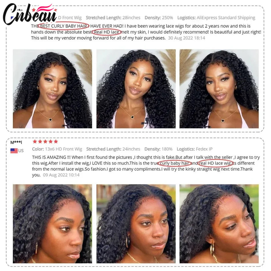 Throw On & Go | 250% High Density Deep Wave Glueless HD Lace 13x6 Frontal Wig by CNBEAU