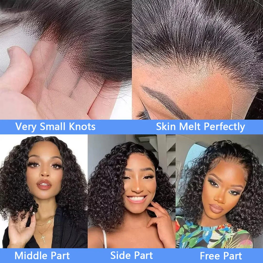 Throw On & Go | 250% High Density Deep Wave Glueless HD Lace 13x4 Frontal Wig Pre-Cut