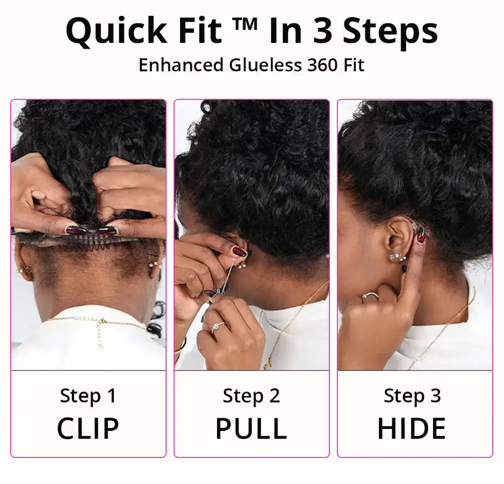 Curl Goals | 250% High Density Kinky Curly Glueless HD Lace 13x4 Frontal Wig by CAJOSAL