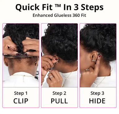 Curl Goals | 250% High Density Kinky Curly Glueless HD Lace 13x4 Frontal Wig by CAJOSAL