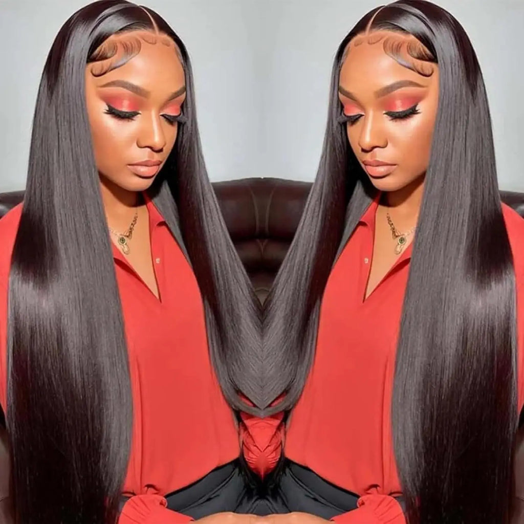 Sleek & Smooth | Straight Glueless HD Lace 13x4 Frontal Wig Pre-Cut