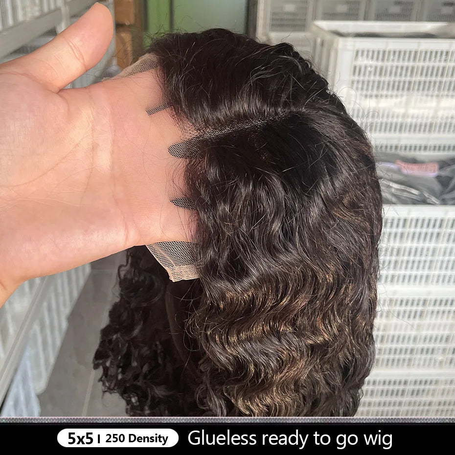 Effortless Waves | Water Wave Glueless HD Lace 13x4 Frontal Wig Pre-Cut