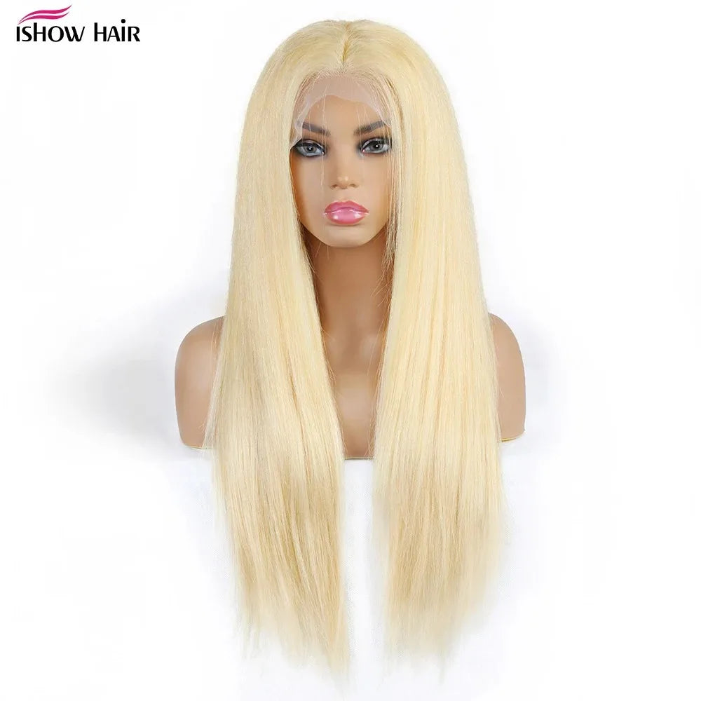 Bold Blonde | 613 Blonde Glueless HD Lace 13x6 Frontal ishow hair Wig Pre-Cut