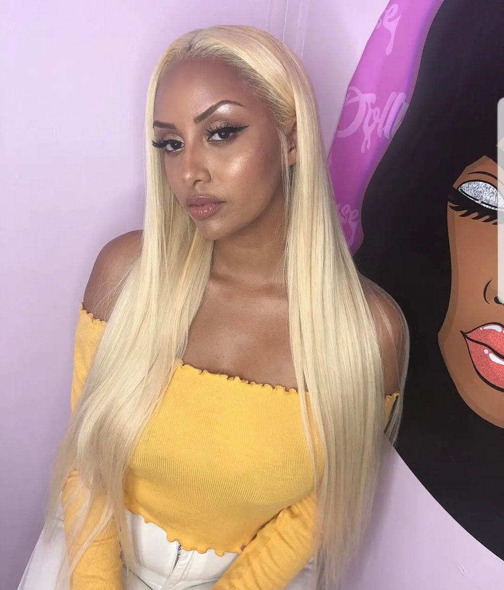 Blonde Vibes | 250% High Density 613 Blonde Glueless HD Lace 13x6 Frontal Wig