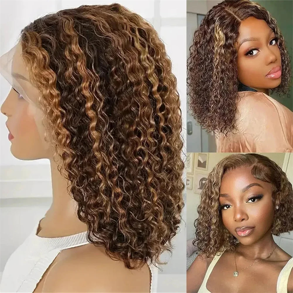 Throw On & Go | Highlight Deep Wave Glueless HD Lace 13x4 Frontal Wig