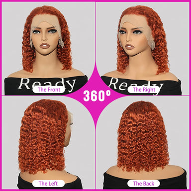 Effortless Waves | Ginger Water Wave Glueless HD Lace 13x4 Frontal Wig Pre-Cut