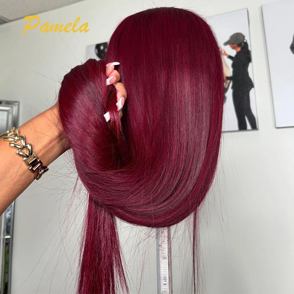 Bold & Beautiful | Burgundy 99J Glueless HD Lace 13x6 Frontal Wig