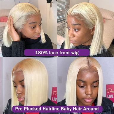 Platinum Glow | 250% High Density 613 Blonde Glueless HD Lace 13x6 Frontal Wig