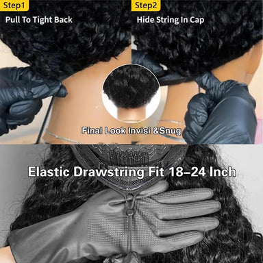 Curl Goals | Kinky Curly Glueless HD Lace 13x4 Frontal Wig by HMBP