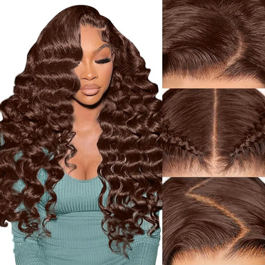 Wear & Go | 300% Extra Density Deep Wave Glueless HD Lace 13x6 Frontal Wig by Beliself Beliself