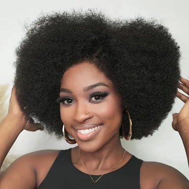Curl Goals | 200% Density Kinky Curly Glueless HD Lace 13x4 Frontal Wig
