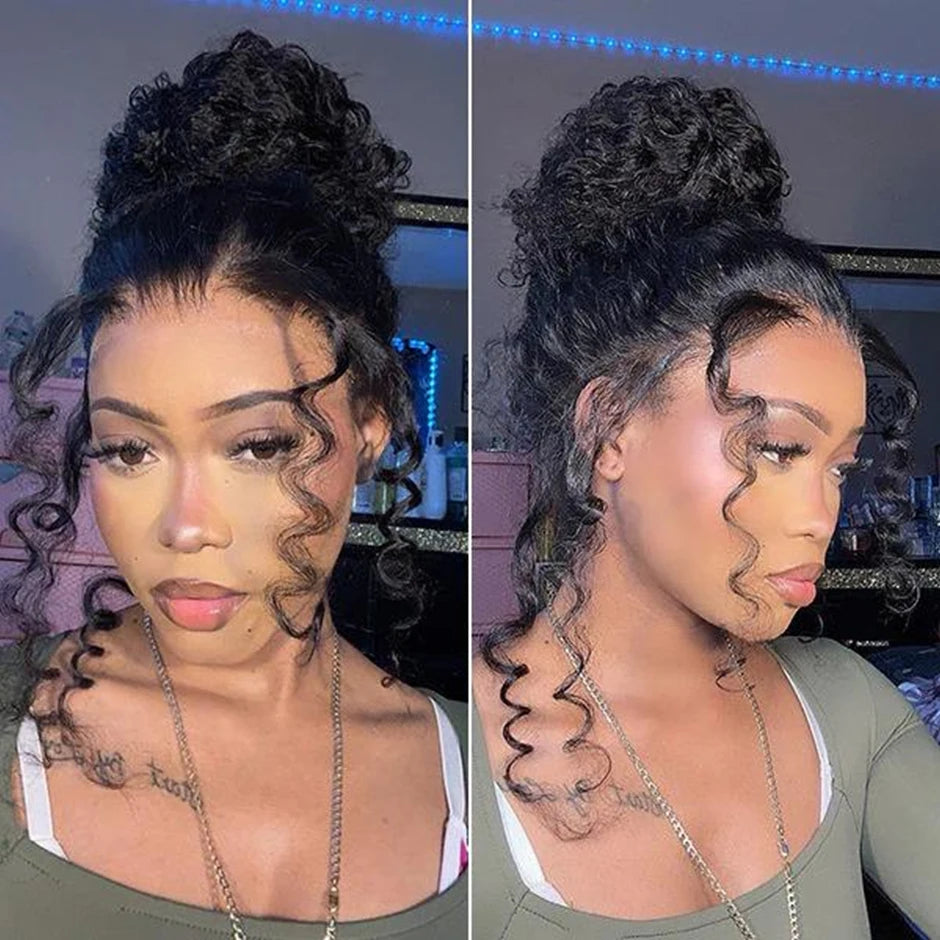 Natural Kinks | Kinky Curly Glueless HD Lace 360 Lace Wig Pre-Cut