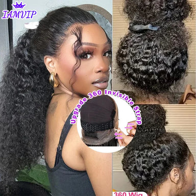 Natural Kinks | 250% High Density Kinky Curly Glueless HD Lace 360 Lace Wig