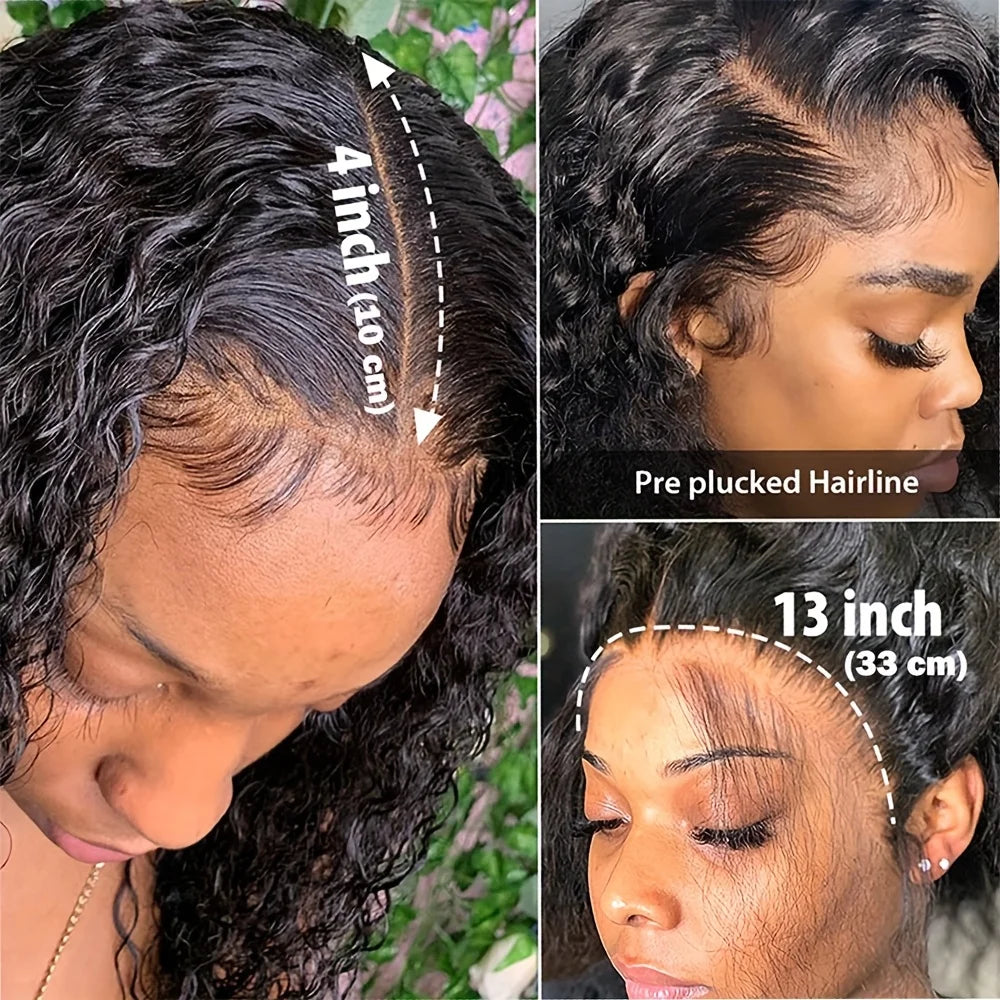 Throw On & Go | Water Wave Glueless HD Lace 13x4 Frontal Wig · 3630