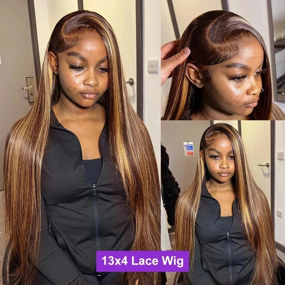 Trending Now | Honey Brown Highlight Glueless HD Lace 13x6 Frontal Wig by ShineEase