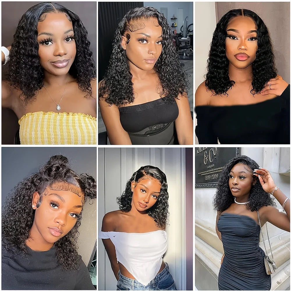 Throw On & Go | 200% Density Deep Wave Glueless HD Lace 13x4 Frontal Wig Pre-Cut