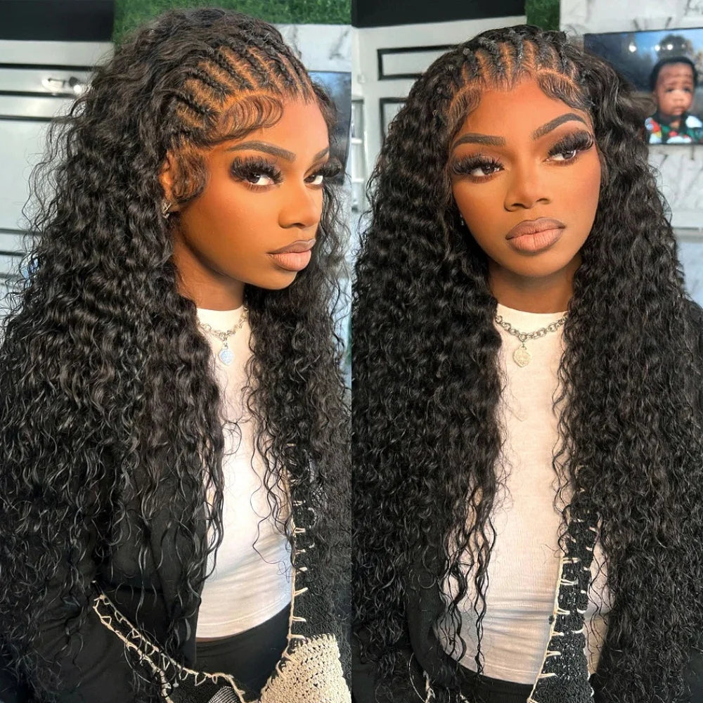 Throw On & Go | 180% Density Deep Wave Glueless HD Lace 13x6 Frontal Wig