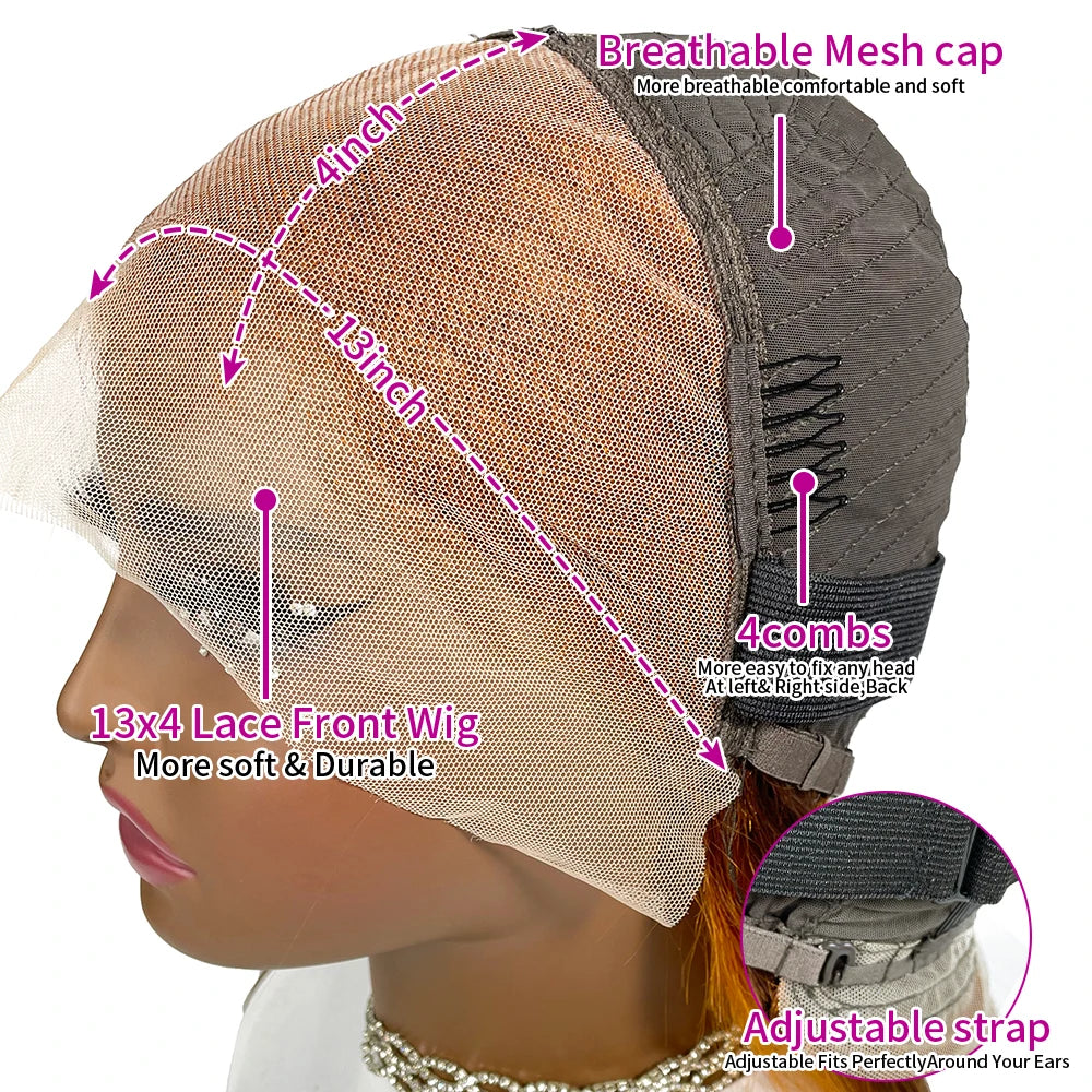Throw On & Go | Chocolate Brown 250% High Density Deep Wave Glueless HD Lace 13x4 Frontal Wig