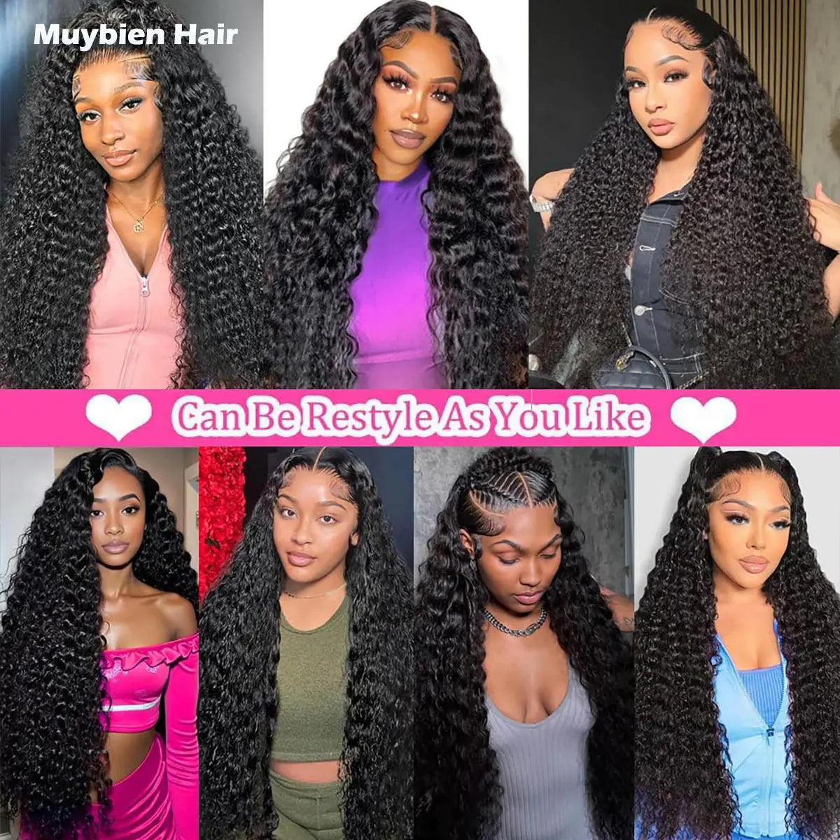 Wear & Go | Deep Wave Glueless HD Lace 13x6 Frontal Wig by Muybien