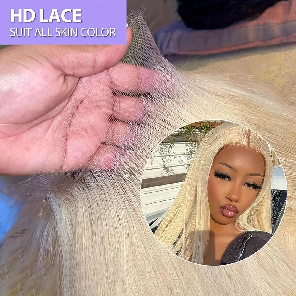 Blonde Vibes | 613 Blonde Glueless HD Lace 13x6 Frontal Wig Pre-Cut