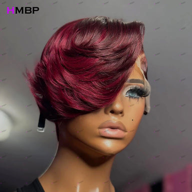 Rich Color | Burgundy 99J Glueless HD Lace 13x6 Frontal Wig