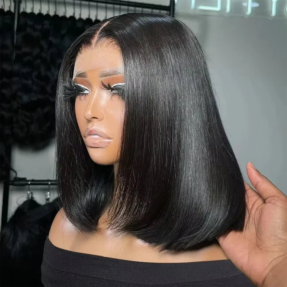 Trendy Cut | 250% High Density Bob Glueless HD Lace 13x4 Frontal Bob Wig Pre-Cut