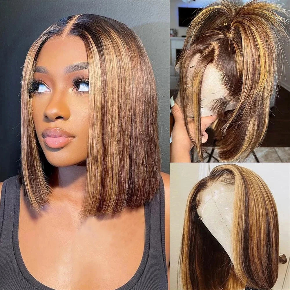 Trending Now | Honey Brown Highlight Glueless HD Lace 13x4 Frontal Wig by SilkyConfidence