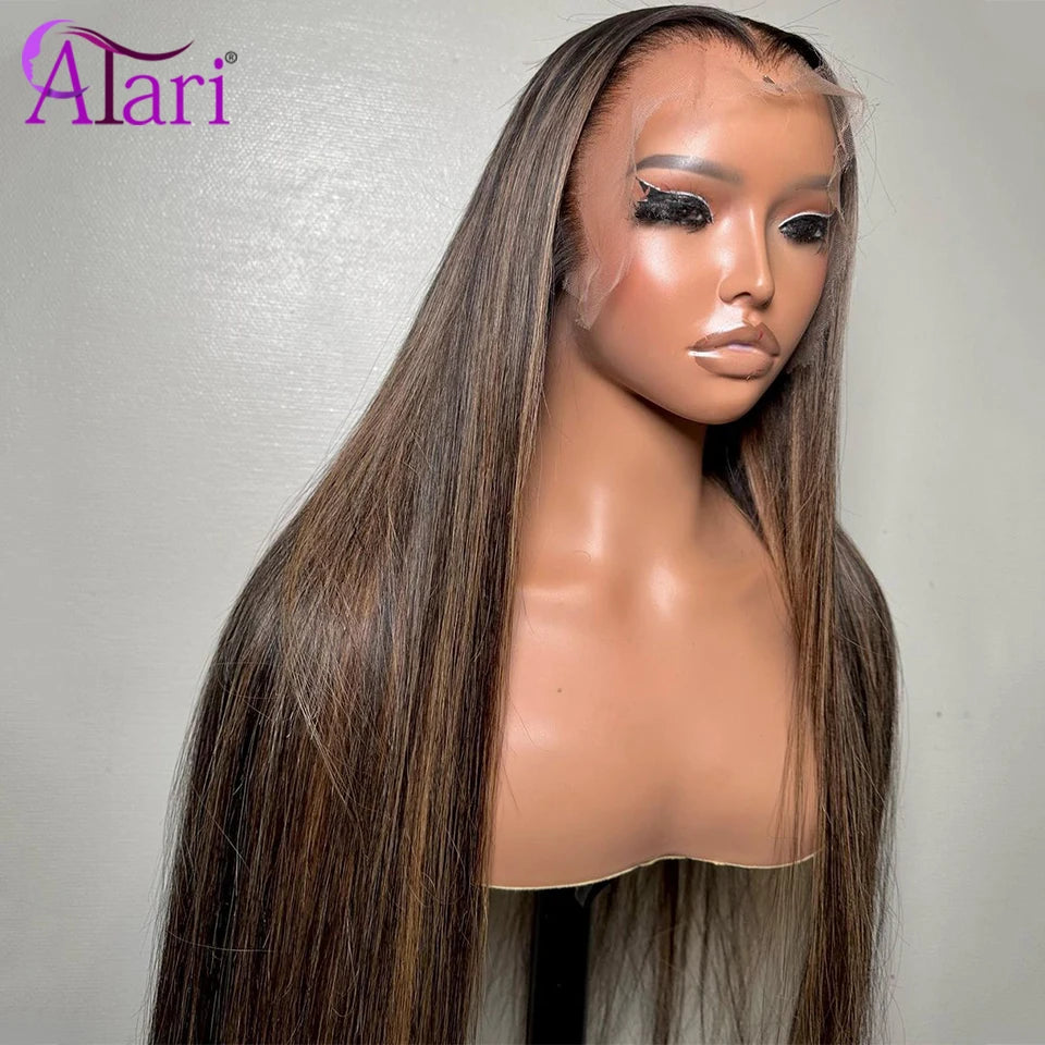 Sun-Kissed | Brown Highlight Glueless HD Lace 13x6 Frontal Wig by ATARI