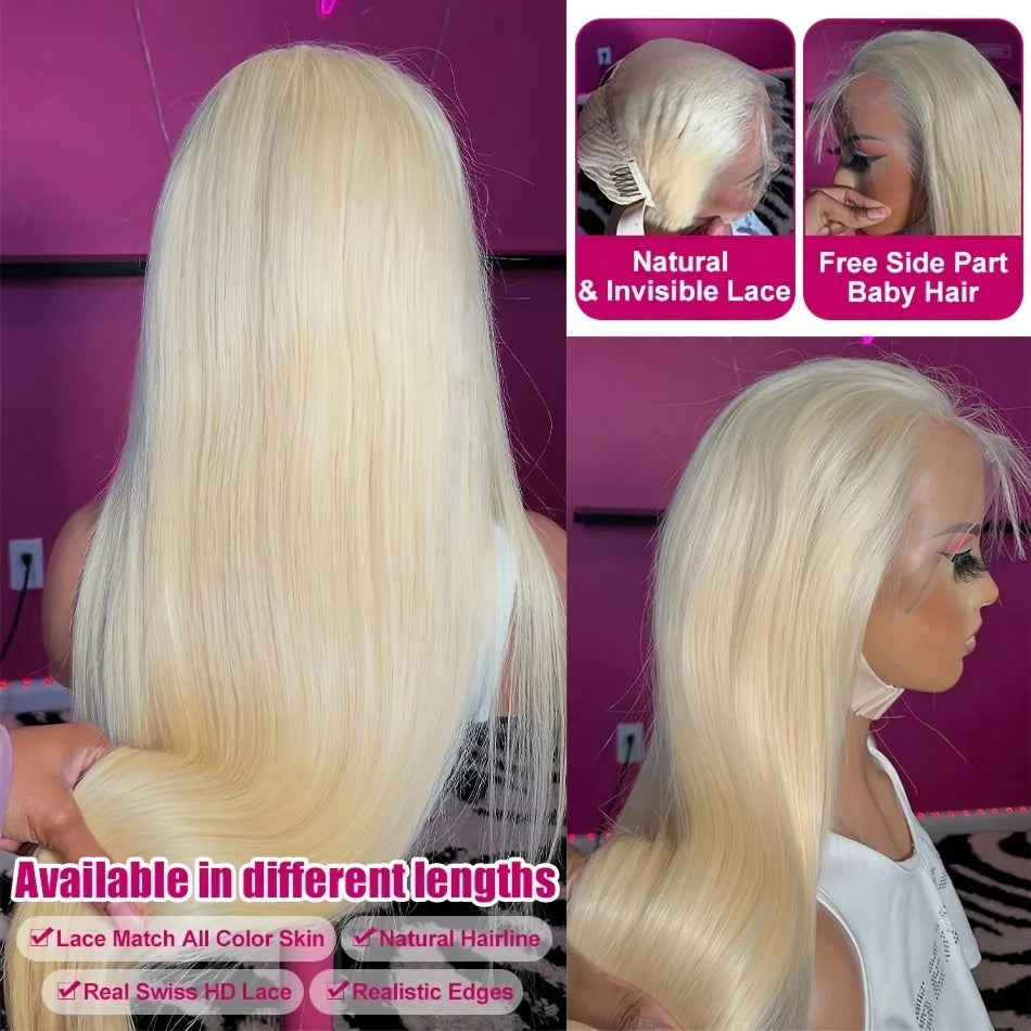 Blonde Vibes | 250% High Density 613 Blonde Glueless HD Lace 13x6 Frontal Wig by BLING STAR Pre-Cut