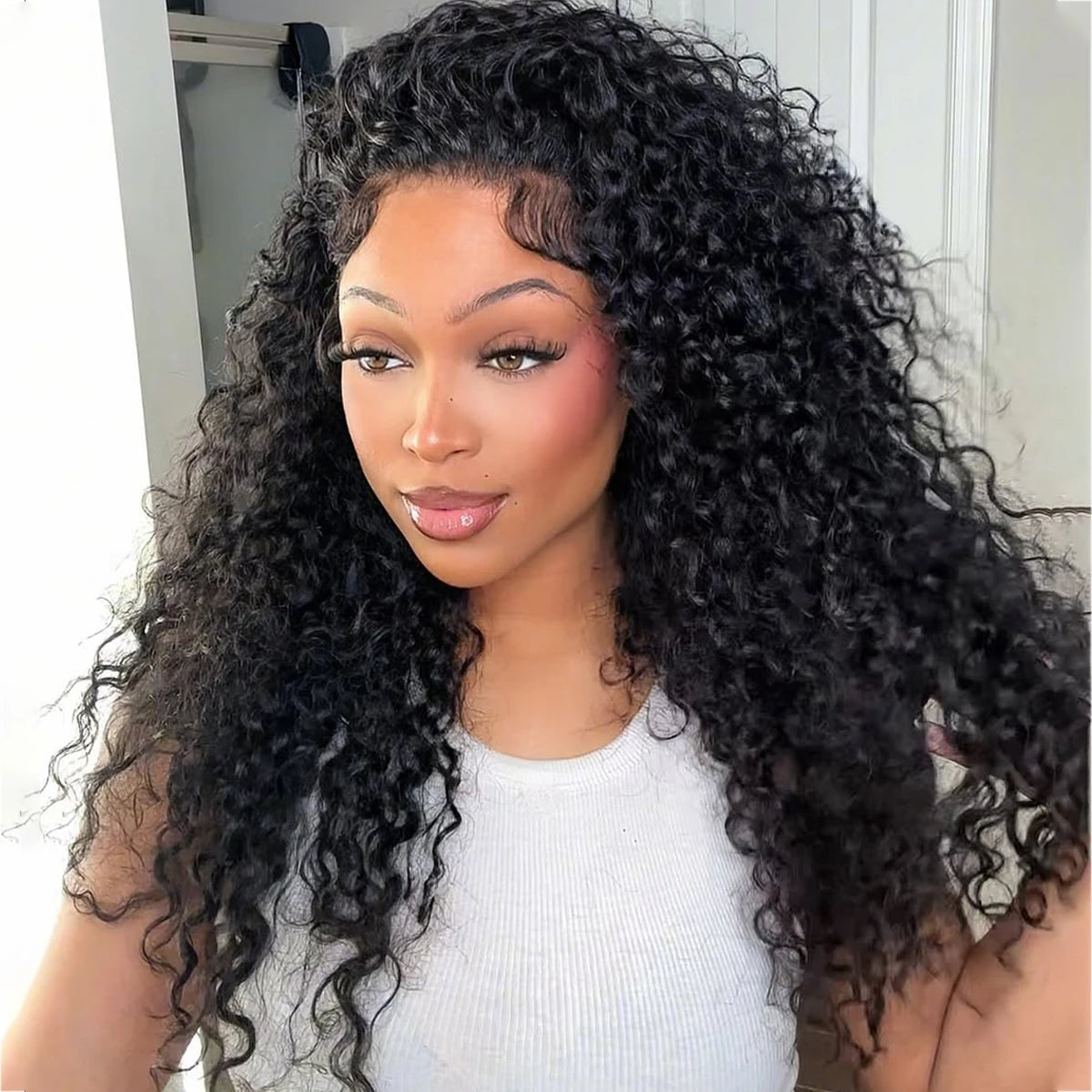 Natural Kinks | 400% Super Density Kinky Curly Glueless HD Lace 360 Lace Wig Pre-Cut