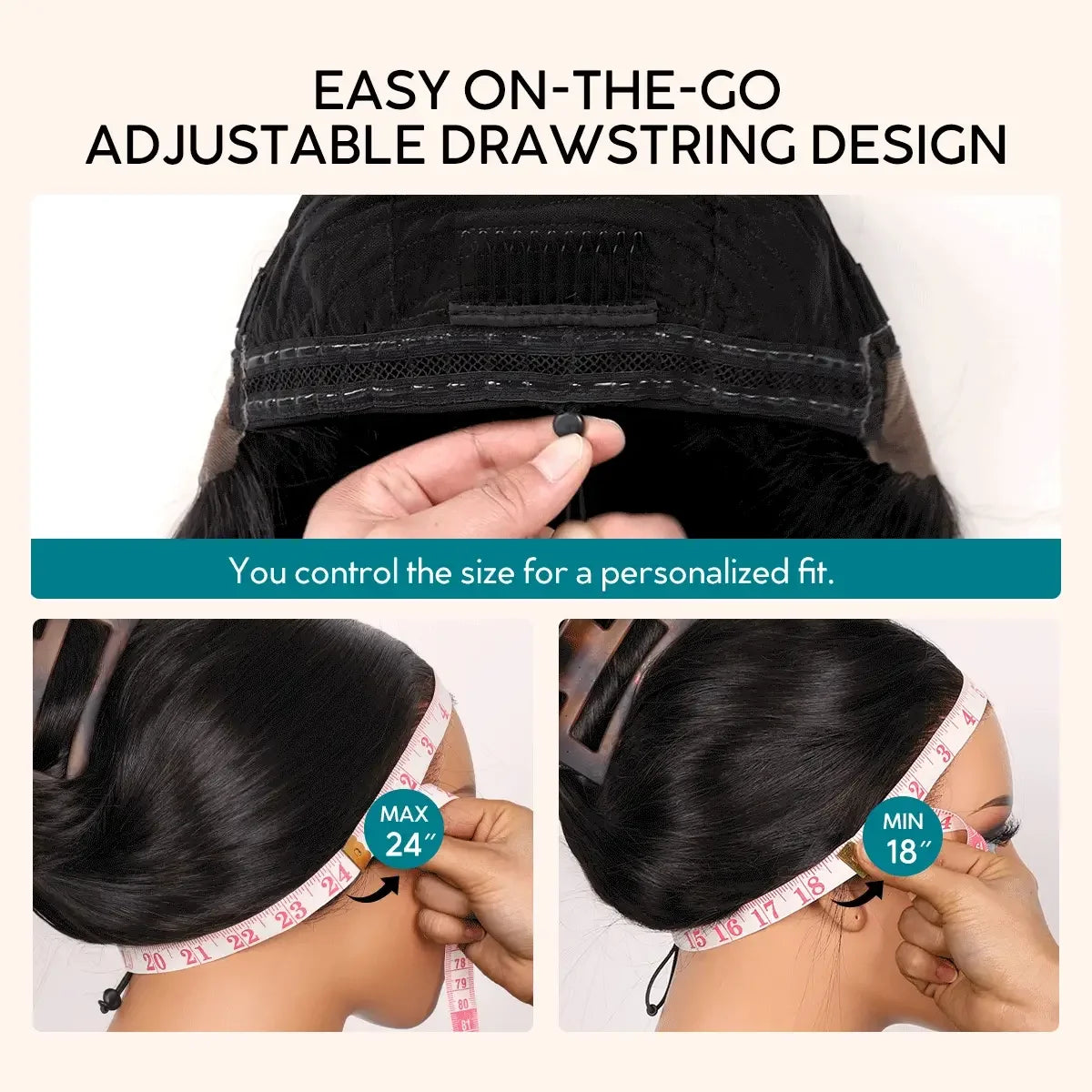 Throw On & Go | 250% High Density Water Wave Glueless HD Lace 13x4 Frontal Wig