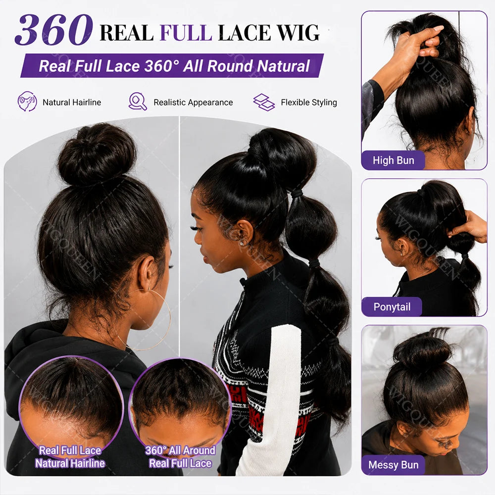 Classic Silk | Straight Glueless HD Lace Full Lace Wig Pre-Cut