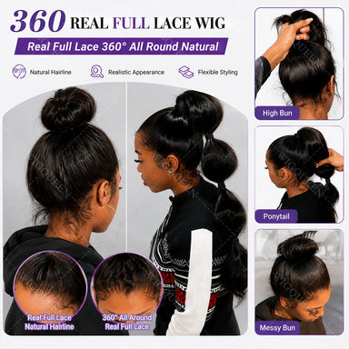Classic Silk | Straight Glueless HD Lace Full Lace Wig Pre-Cut