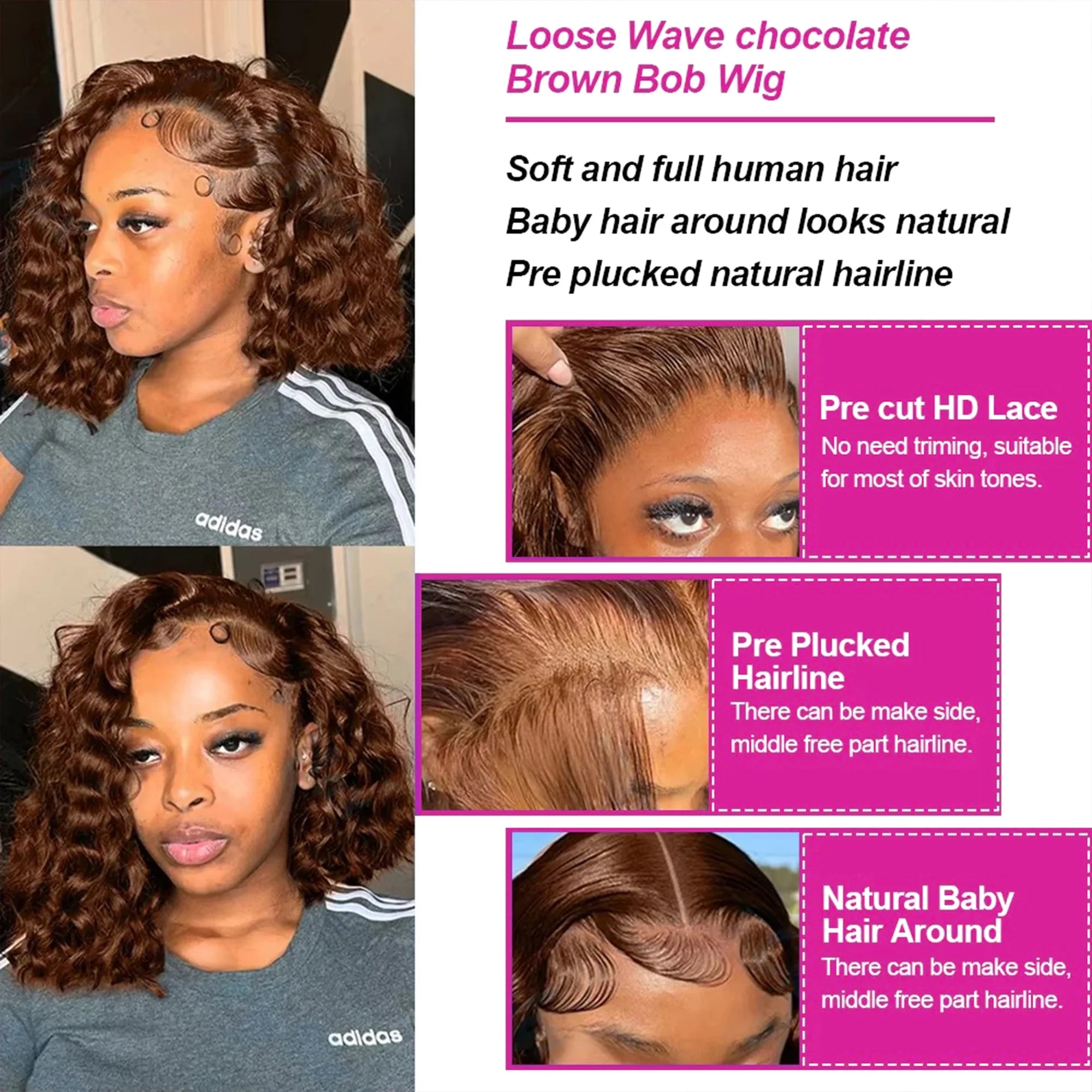 Ready To Wear | 300% Extra Density Deep Wave Glueless HD Lace 13x4 Frontal Wig