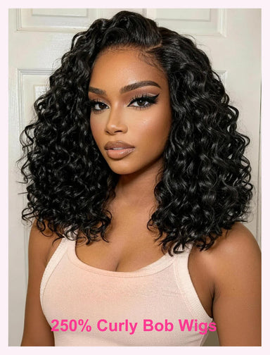Throw On & Go | 250% High Density Water Wave Glueless HD Lace 13x4 Frontal Wig