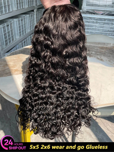 Wear & Go | Water Wave Glueless HD Lace 13x6 Frontal Wig