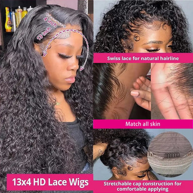 Wear & Go | Water Wave Glueless HD Lace 13x6 Frontal Wig · 7319