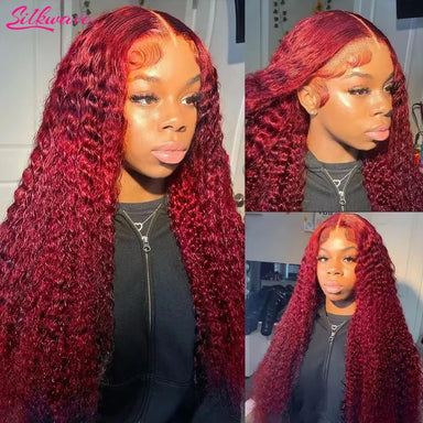 Ready To Wear | Burgundy 99J Deep Wave Glueless HD Lace 13x6 Frontal Wig