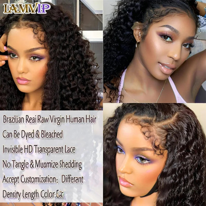 Natural Kinks | 250% High Density Kinky Curly Glueless HD Lace 13x6 Frontal Wig