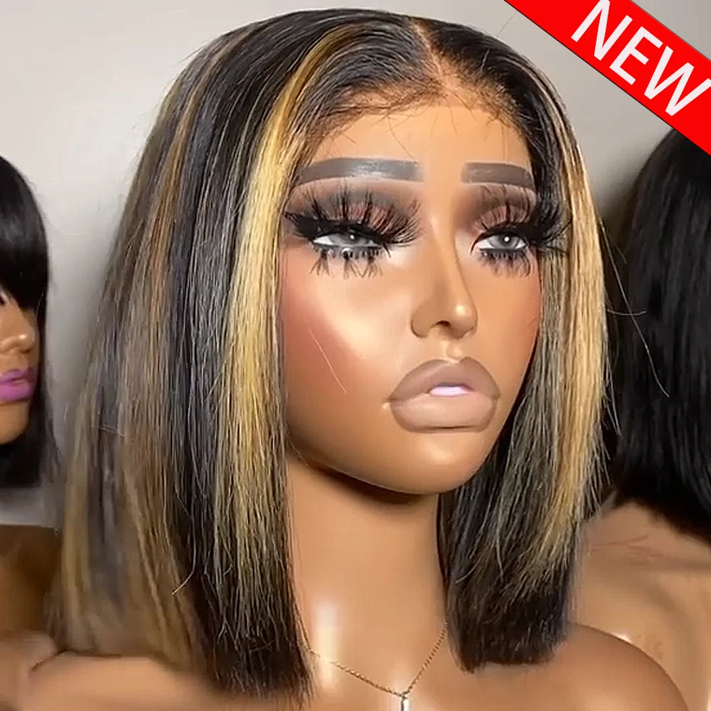 Trending Now | Brown Highlight 250% High Density Highlight Glueless HD Lace 13x6 Frontal Wig